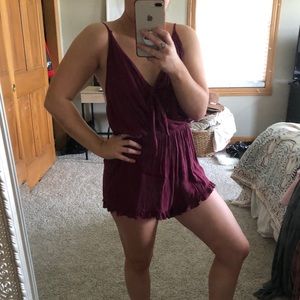 Maroon romper